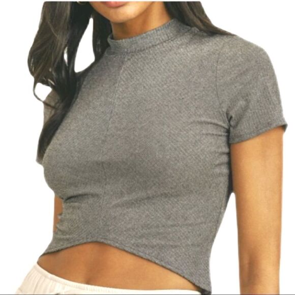 Nwot sage the label reyna mockneck crop top - Picture 2 of 10